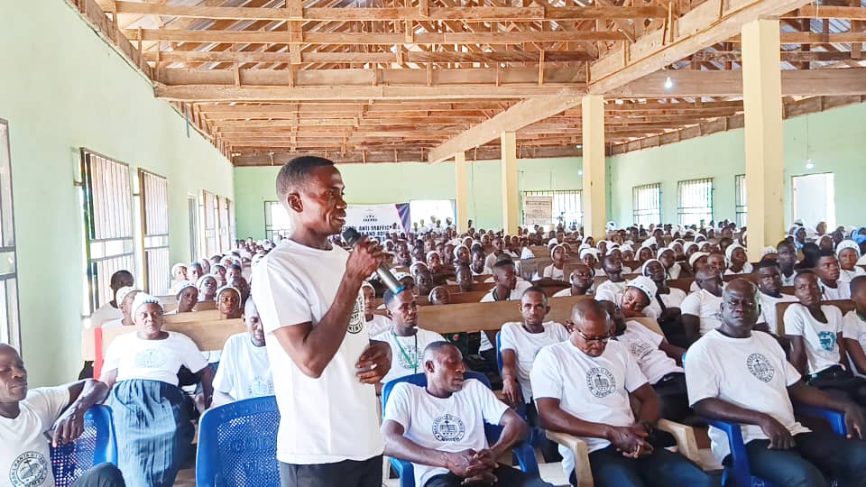STEAP Sensitization in Buruku: Participants engaging during the Q&A session.